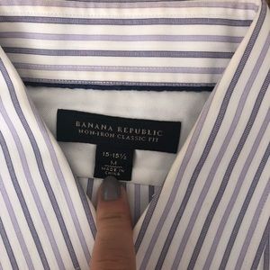 Lavender and blue men’s button up